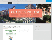 Tablet Screenshot of charlesvillage.net